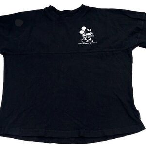 Walt Disney Studios Spirit Jersey Black Mickey Mouse Girls XL 10/12 Disneyland